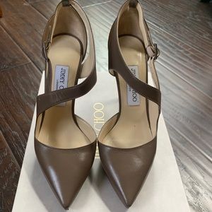 Jimmy Choo size 37.5 leather pumps